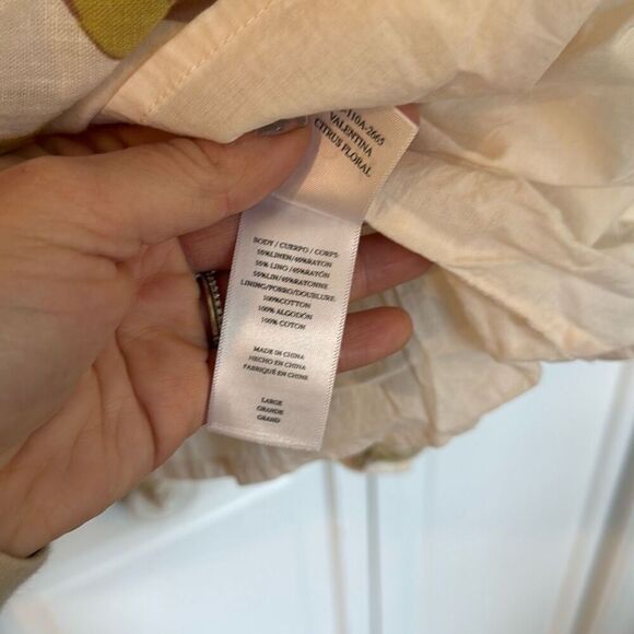 Rails NWT Valentina citrus floral tiered dress large $188 - Picture 8 of 12